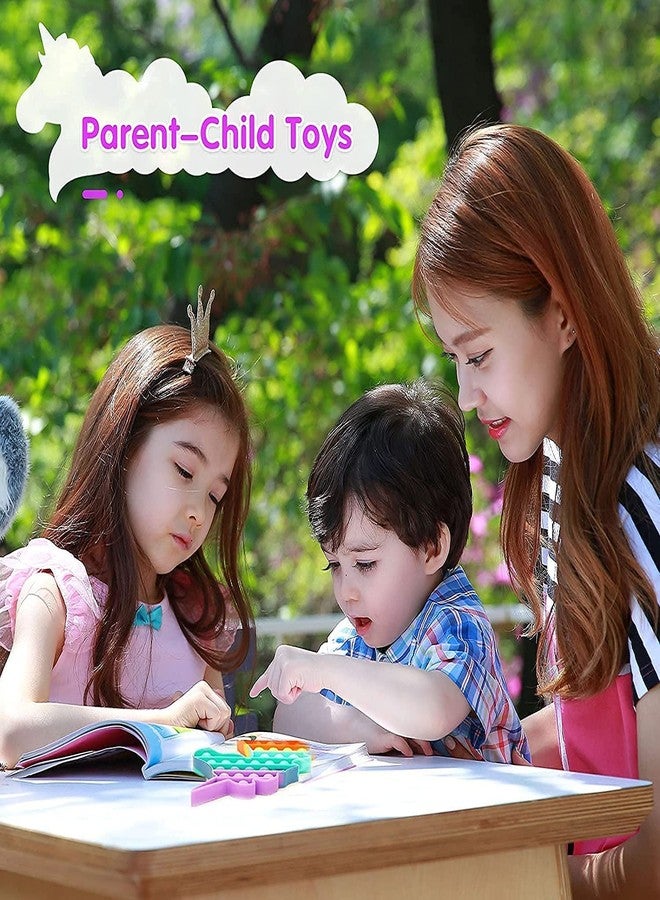 Avenn Latest Unique Design Pop It Fidget Toys, Big Push Pop Its Bubble Fidget Sensory Toy, Special Needs Silicone Stress Relief Toys, Sensory Toys Novelty Gifts to Girls, Boys, Kids, Adults (Unicorn) - Image 5